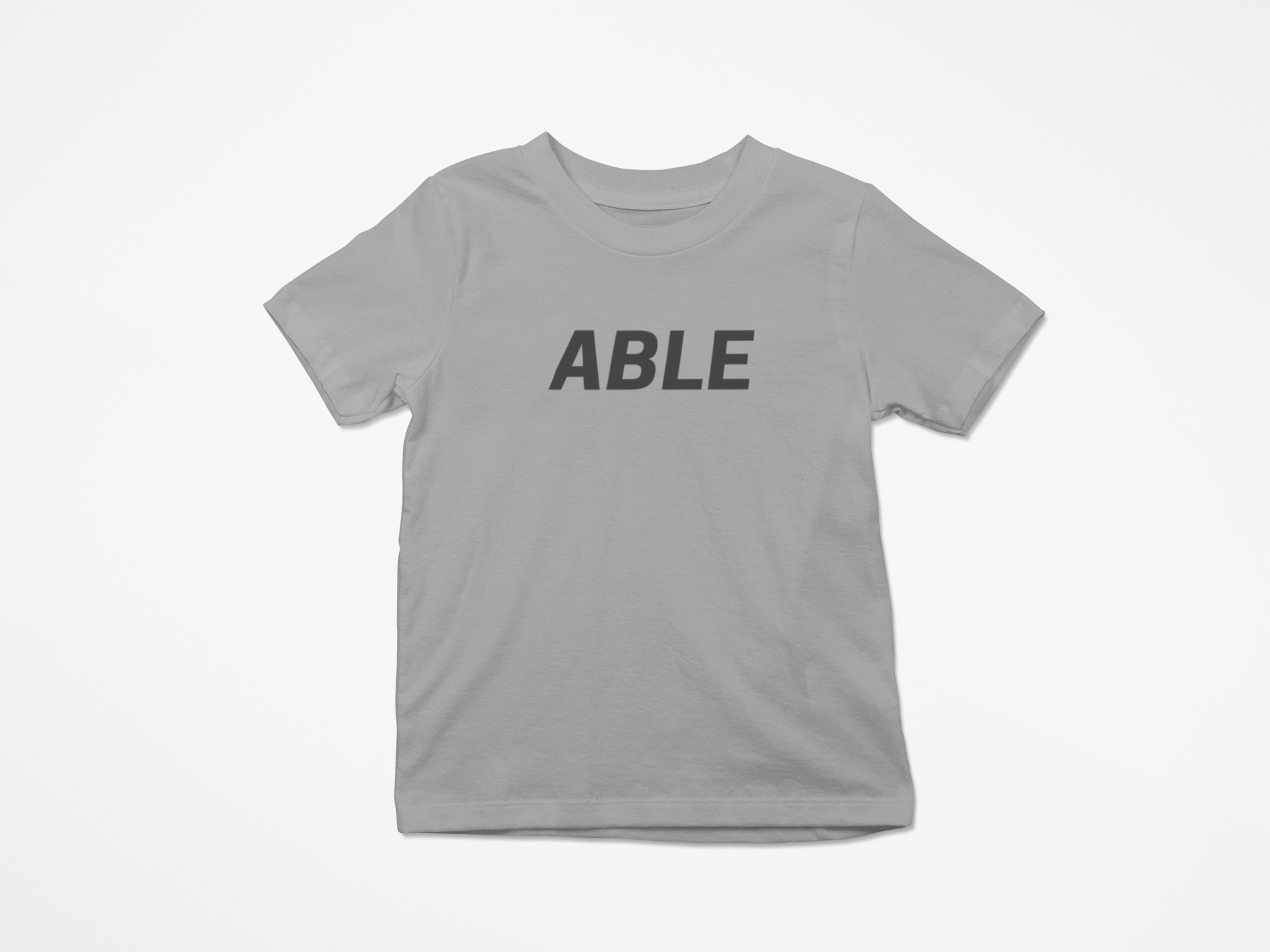 KIDS ABLE CORE TEE - GRAPHITE